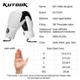 KUTOOK Winter Ski Mittens Windproof Snowboard Mittens Thermal Fleece Lining Skiing Gloves Waterproof Goatskin Palm Outdoor Sport - V.I.P Digital Presence