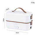 Electric lunch box stainless steel liner portable plug-in small insulation lunch box home heating lunch box steaming rice artifa - V.I.P Digital Presence