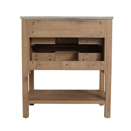 30 Inch Bathroom Vanity Plywood With 2 Drawers(BVB01030IMO-BL9075BK) - V.I.P Digital Presence