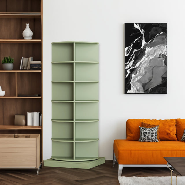 Green 360 Rotating shoe cabinet 6 layers - V.I.P Digital Presence