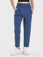 Pocketed High Waist Active Pants - V.I.P Digital Presence