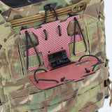 Tactical vest MOLLE system mounted carbon fiber tactical navigation board universal chest folding mobile phone carrier board - V.I.P Digital Presence