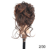 Synthetic Messy Curly Claw Hair Bun Chignon Hair Extensions Scrunchy Fake False Hair With Tail for Women Hairpieces - V.I.P Digital Presence