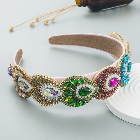 Hair Hoop Fashion Retro Baroque Crystal Head Hoop Korean High-End Hair Accessories Korean Version Of The Hair Cave - V.I.P Digital Presence