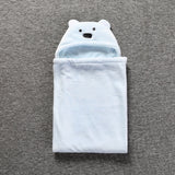 Baby Coral Fleece Cuddle Baby Cuddle Blanket Newborn Baby Bear Air Conditioning Blanket Package Towel Cover Blanket - V.I.P Digital Presence