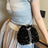 Sequin Chain Drawstring Bucket Bag - V.I.P Digital Presence
