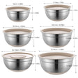 Stainless Steel Mixing Bowl with Lid, Thickened, Multi-functional: Beating, Grating, Stirring, Baking, Salad, Dough Making - V.I.P Digital Presence