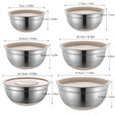 Stainless Steel Mixing Bowl with Lid, Thickened, Multi-functional: Beating, Grating, Stirring, Baking, Salad, Dough Making - V.I.P Digital Presence