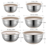 Stainless Steel Mixing Bowl with Lid, Thickened, Multi-functional: Beating, Grating, Stirring, Baking, Salad, Dough Making - V.I.P Digital Presence
