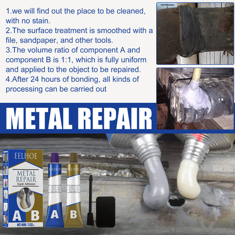 Metal Repair, High Temperature Welding Adhesive Metal Castings Crack Repair Agent Plugging Waterproof Electric Welding - V.I.P Digital Presence