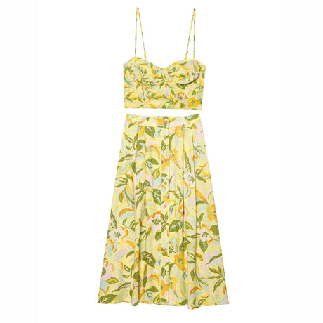 Style Strapless Top with Printed Skirt Set - V.I.P Digital Presence