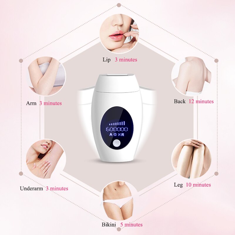 600000 Flashes IPL Laser Epilator  Permanent Hair Removal Device LED Whole Body Laser Hair Remover Machine - V.I.P Digital Presence