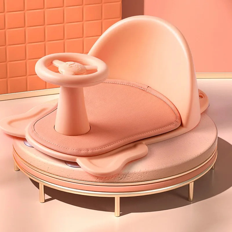 Baby shower basin with shower seat foldable bathtub bathtub dedicated shower bench with backrest and anti slip bath pad - V.I.P Digital Presence