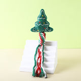 Christmas Cotton Rope Pet Plush Toy Teeth Grinding Durable Cartoon Self Hi Dog Toy Cat Supplies - V.I.P Digital Presence