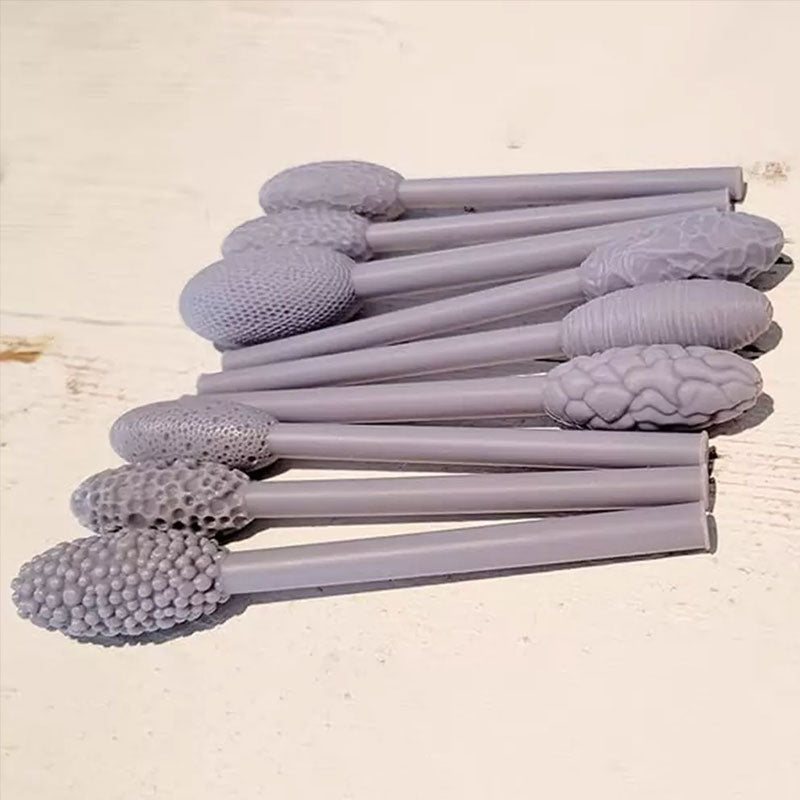 9 - piece Clay Art Texture Tool Sets. Includes Pattern Rollers for Modeling, Embossing Plaids with Hand - held Rollers - V.I.P Digital Presence