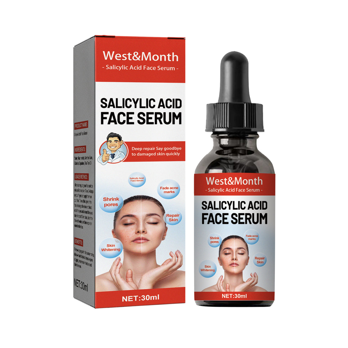 Salicylic Acid Facial Essence Hydrating Repair Improve Skin Care Essence - V.I.P Digital Presence