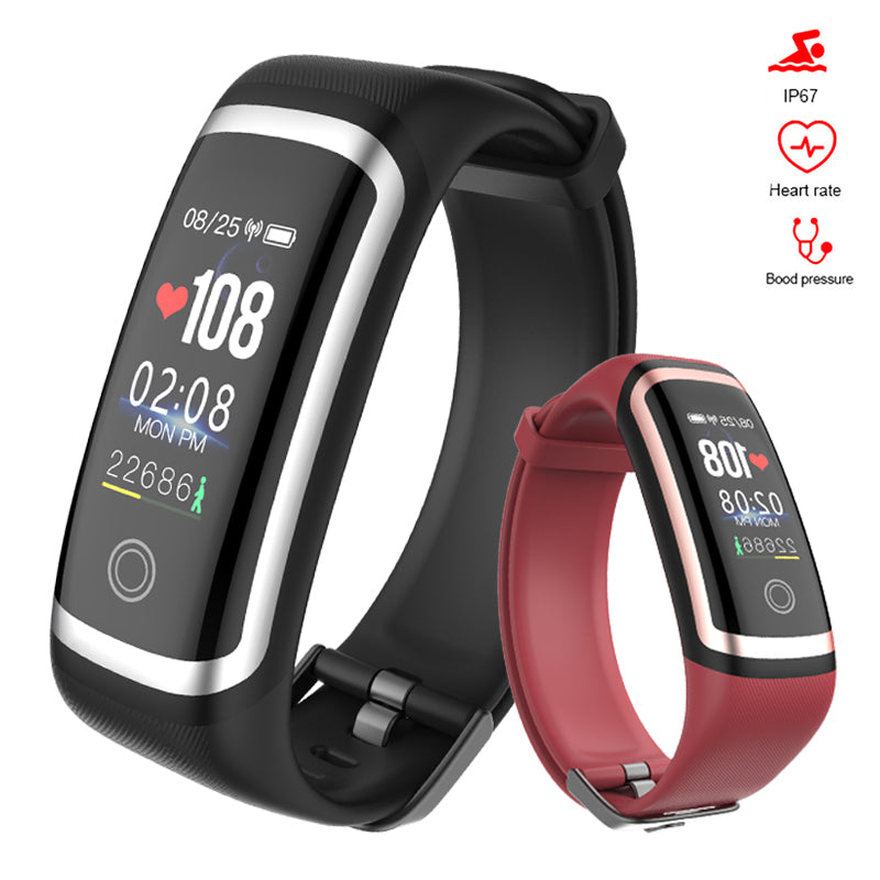 Lerbyee Fitness Tracker M4 Waterproof IP67 Blood Pressure Smart Bracelet Bluetooth Call Reminder Sport Wristband for iOS Android - V.I.P Digital Presence