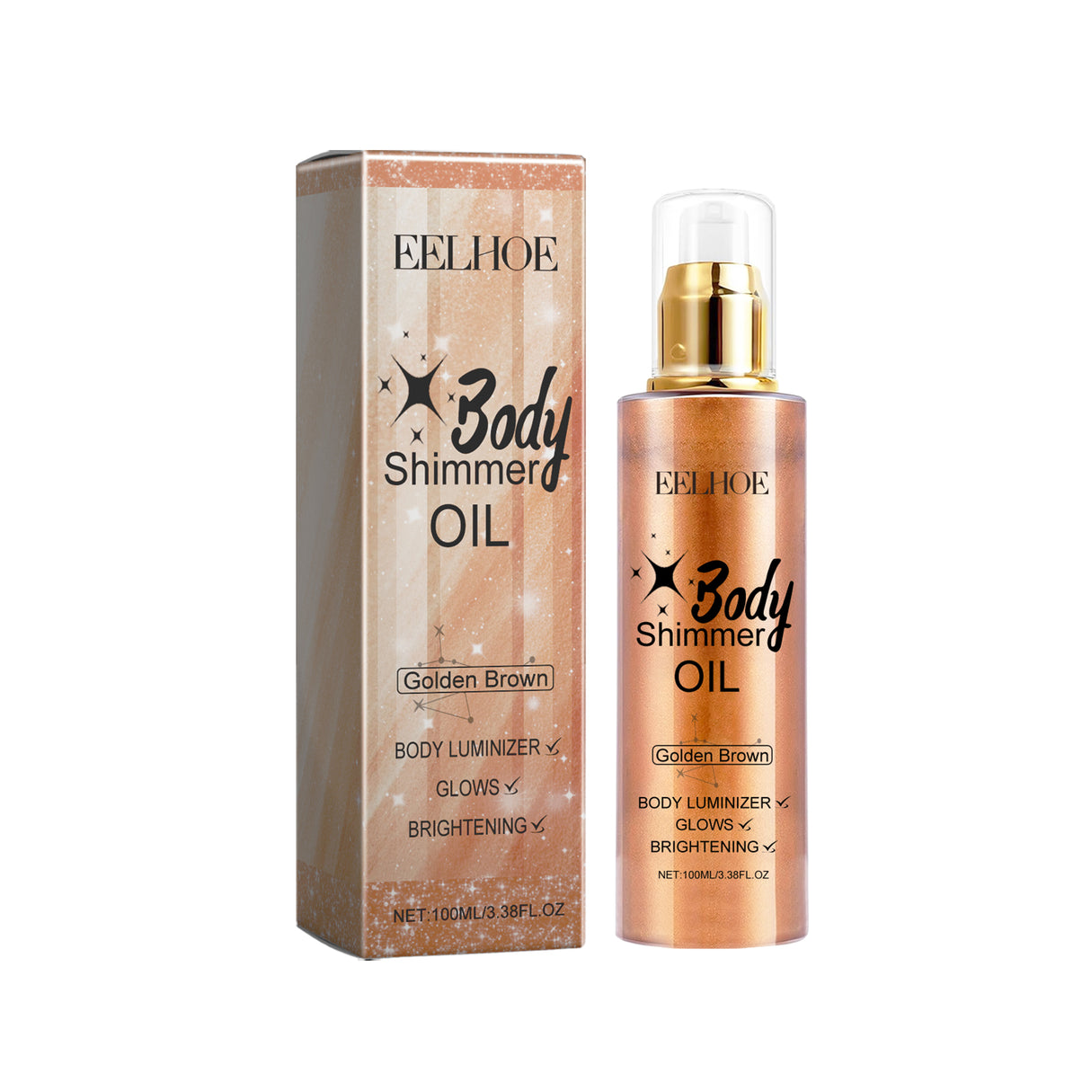 Body Glitter Oil Liquid Glitter Highlight Oil Full Body Beach Sexy Glow Oil - V.I.P Digital Presence