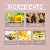 Crema herbal para el cuidado del pecho con ingredientes suaves, hidratante y reparadora diaria.