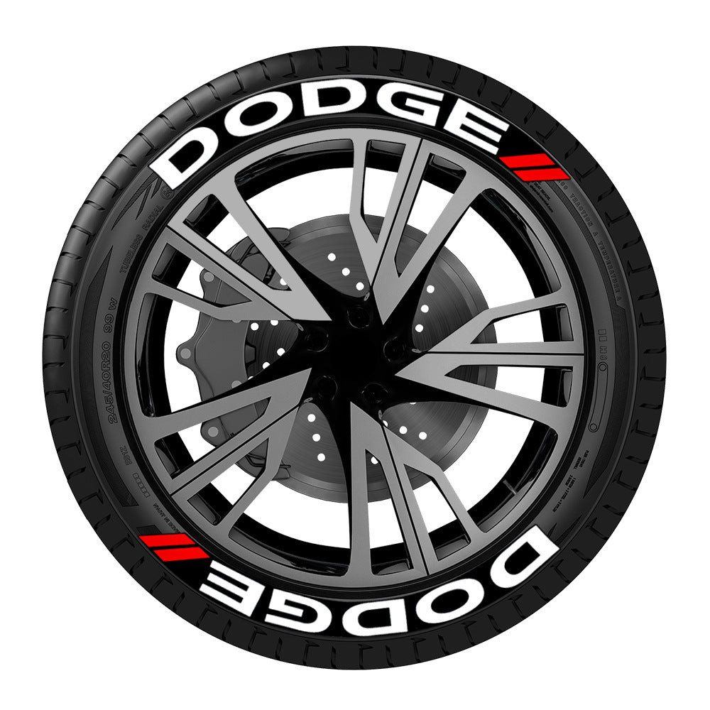 [One-piece set] Tire letter sticker one-piece set One-piece set Suitable for 4 tires No accessories included - V.I.P Digital Presence