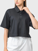 Half Button Short Sleeve Active T-Shirt - V.I.P Digital Presence