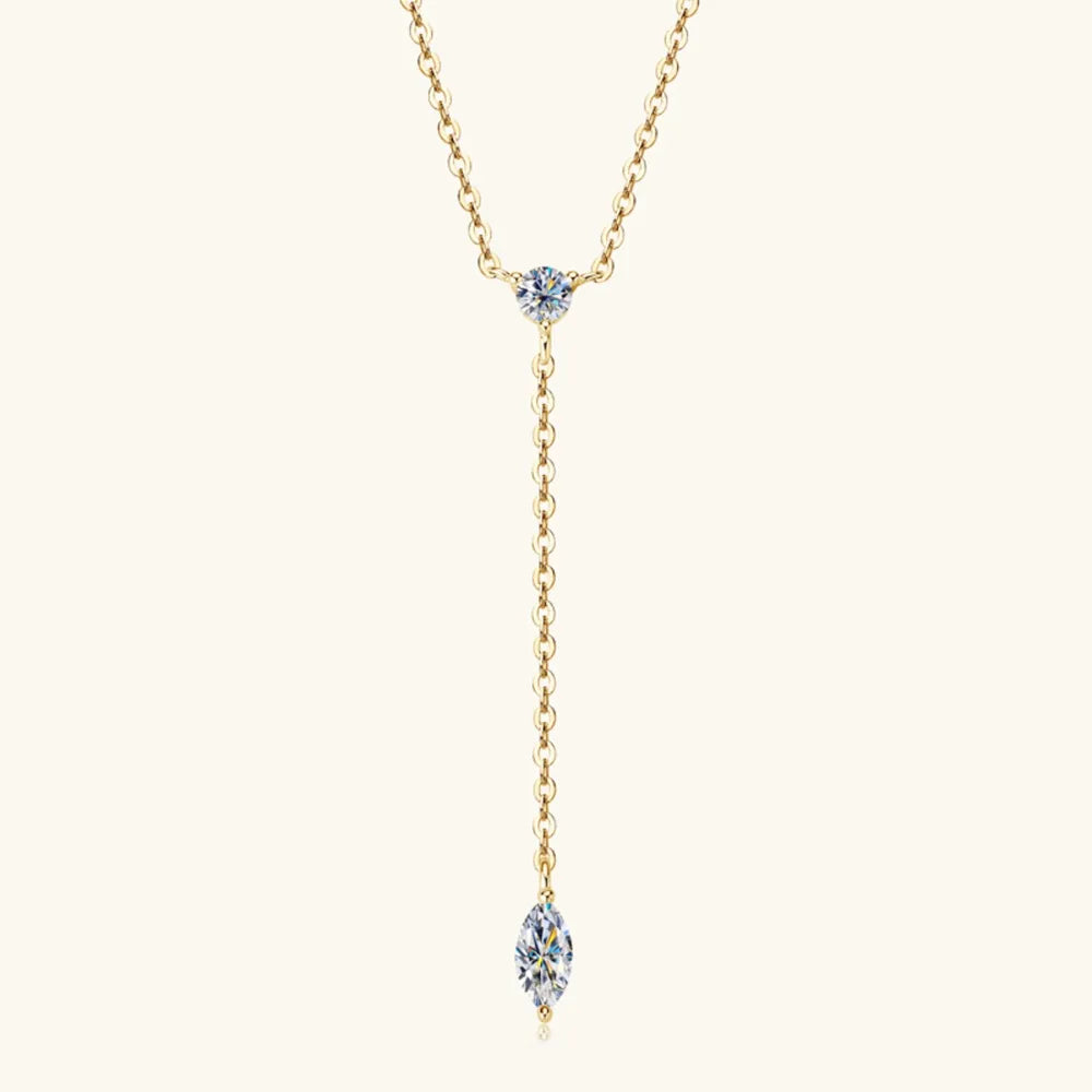 Moissanite 925 Sterling Silver Necklace - V.I.P Digital Presence