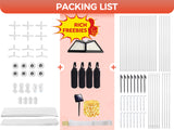 Sannwsg Party Tent -10x20FT Heavy duty Tent with Removable Side, Wedding Exclusive Holday Bithday BBa Backyard Evening Tent - V.I.P Digital Presence