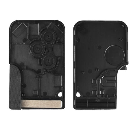 KEYYOU 3 Button Smart Card For Renault Clio Logan Megane 2 3 Koleos Scenic Card Case Black Car Key Fob Shell With Small Key - V.I.P Digital Presence