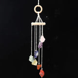 Natural crystal raw stone wind chime paper box set handmade DIY weaving home decoration car interior pendant - V.I.P Digital Presence