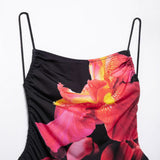 Sexy lace up floral print swimsuit jumpsuit for women - V.I.P Digital Presence