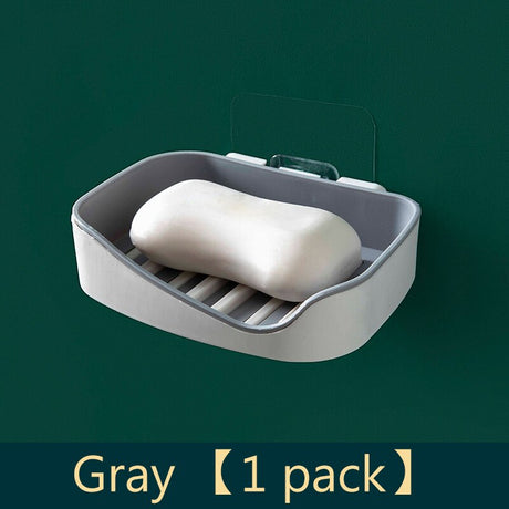 Bathroom soap box storage rack free perforated shelf drain toilet soap rack household suction cup wall-mounted soap box - V.I.P Digital Presence