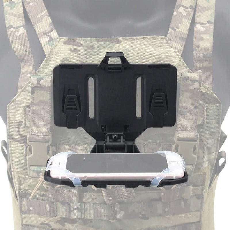 Folding navigation board MOLLE mount tactical vest mobile phone holder navigator chest mount universal - V.I.P Digital Presence