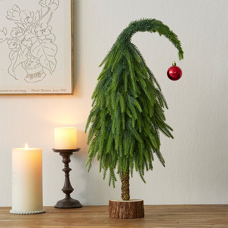 Crooked Neck Christmas Leaves Nobelson Home Small Desktop Ornament - V.I.P Digital Presence
