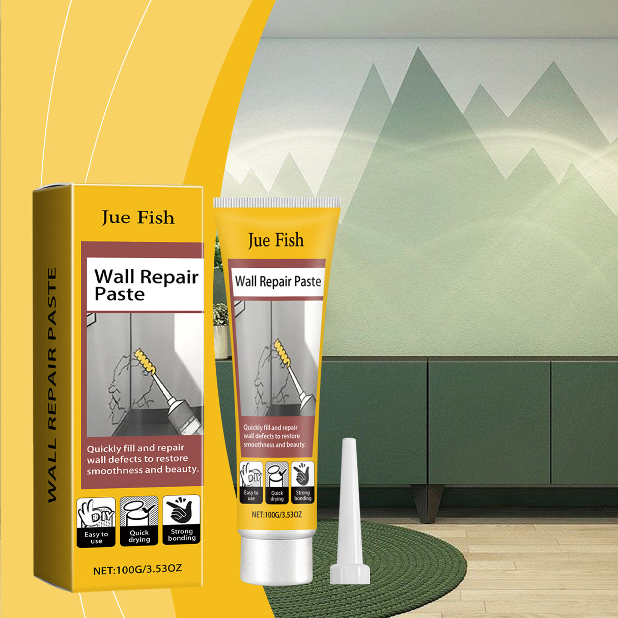 Wall Crack Repair Plaster Wall Damage Scratches Dents Cracks Nail Holes Repair Repair Wall Plaster - V.I.P Digital Presence