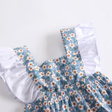 Baby jumpsuit with floral and contrasting colors, baby jumpsuit, baby clothing - V.I.P Digital Presence