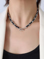 Hip hop design neck chain titanium steel plated 18k real gold leather rope necklace - V.I.P Digital Presence