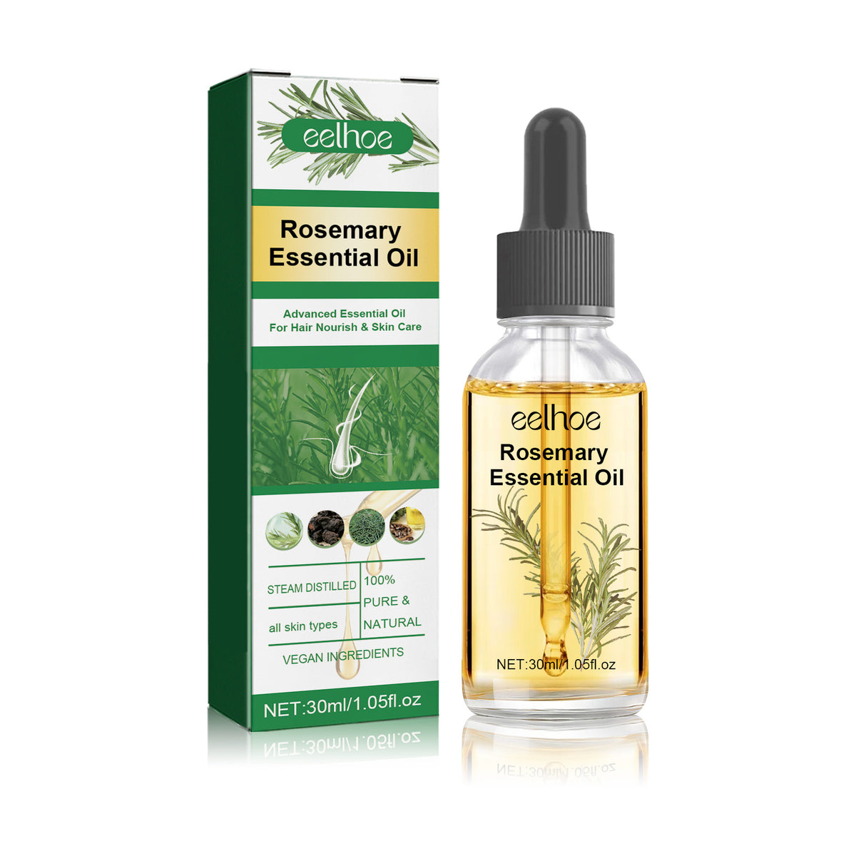 Rosemary Hair Care Essential Oil Repair Split End Dry Hair, Nourish And Smooth Hair Care Oil - V.I.P Digital Presence