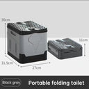 Portable folding camping toilet: adult/child use, self-contained, with lid and seat. - V.I.P Digital Presence