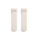 Hollow Mesh Floral Bow Princess Socks Combed Cotton Girls Stockings - V.I.P Digital Presence