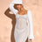 Openwork Square Neck Flare Sleeve Cover-Up Dress - V.I.P Digital Presence