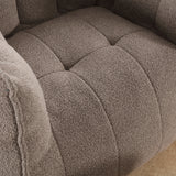 Soft Bean Bag Chair with High Resilient Foam(Chips)for living room and bedroom,Comfortable Square Lazy Sofa with Footstool - V.I.P Digital Presence