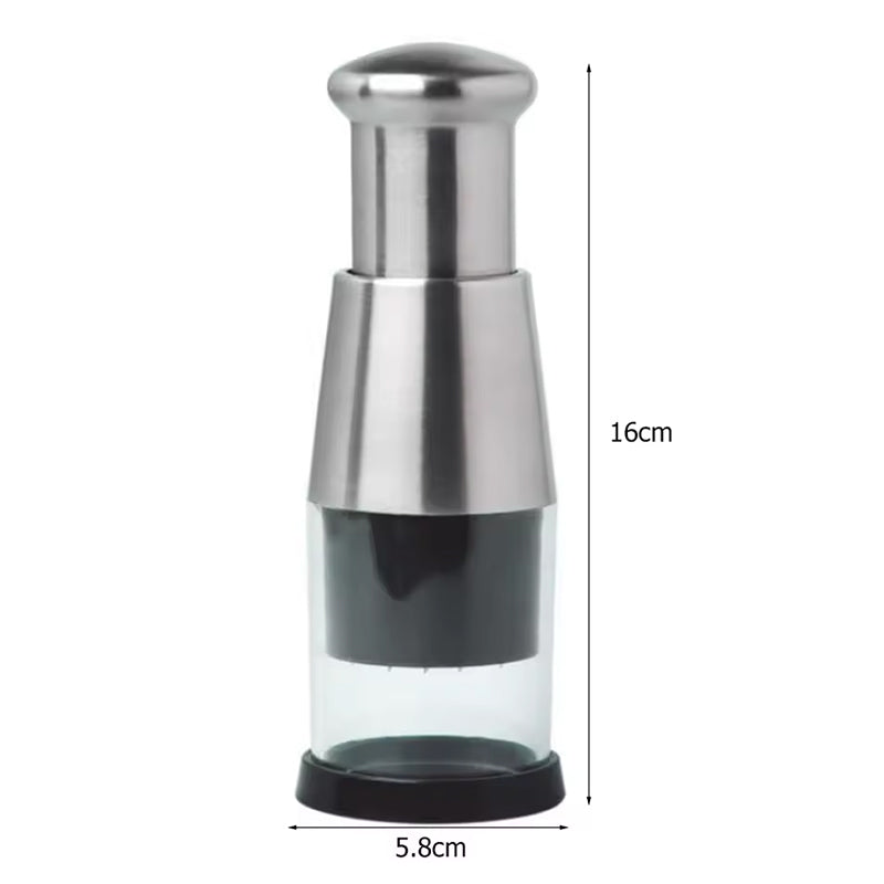 Stainless Steel Manual Kitchen Chopper (for garlic, ginger, herbs, nuts) - V.I.P Digital Presence