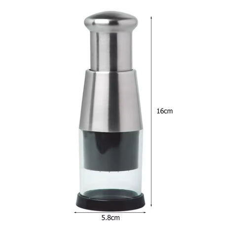 Stainless Steel Manual Kitchen Chopper (for garlic, ginger, herbs, nuts) - V.I.P Digital Presence