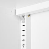 Steel storage cabinet, double door miscellaneous storage cabinet, 2 movable partitions white - V.I.P Digital Presence