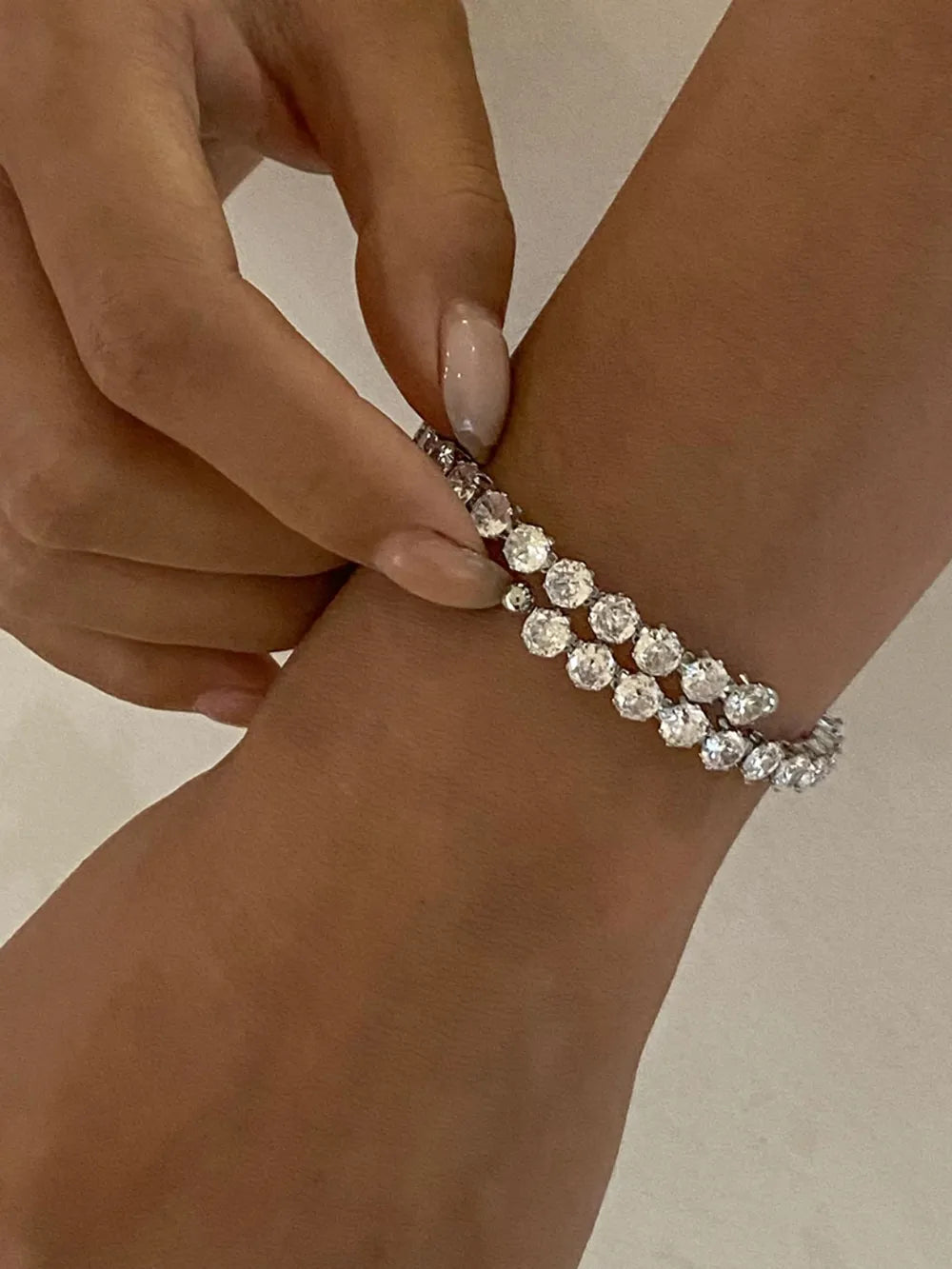 Stainless Steel Inlaid Zircon Bracelet - V.I.P Digital Presence