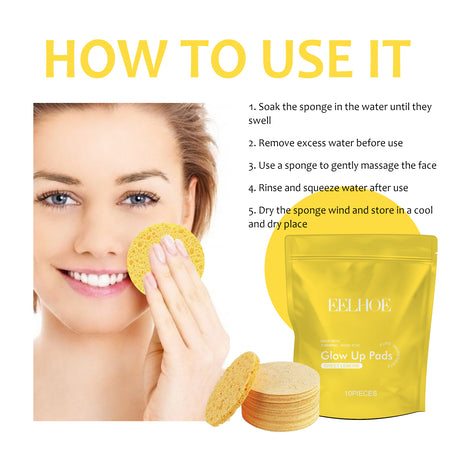 Turmeric Cleansing Pad Deeply Cleanses Skin, Removes Dirt, Controls Oil And Softens Exfoliated And Tender Ski - V.I.P Digital Presence