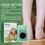 Baño terapéutico de pies, paquete de baño húmedo para aliviar molestias físicas, tratamiento de limpieza profunda de pies.