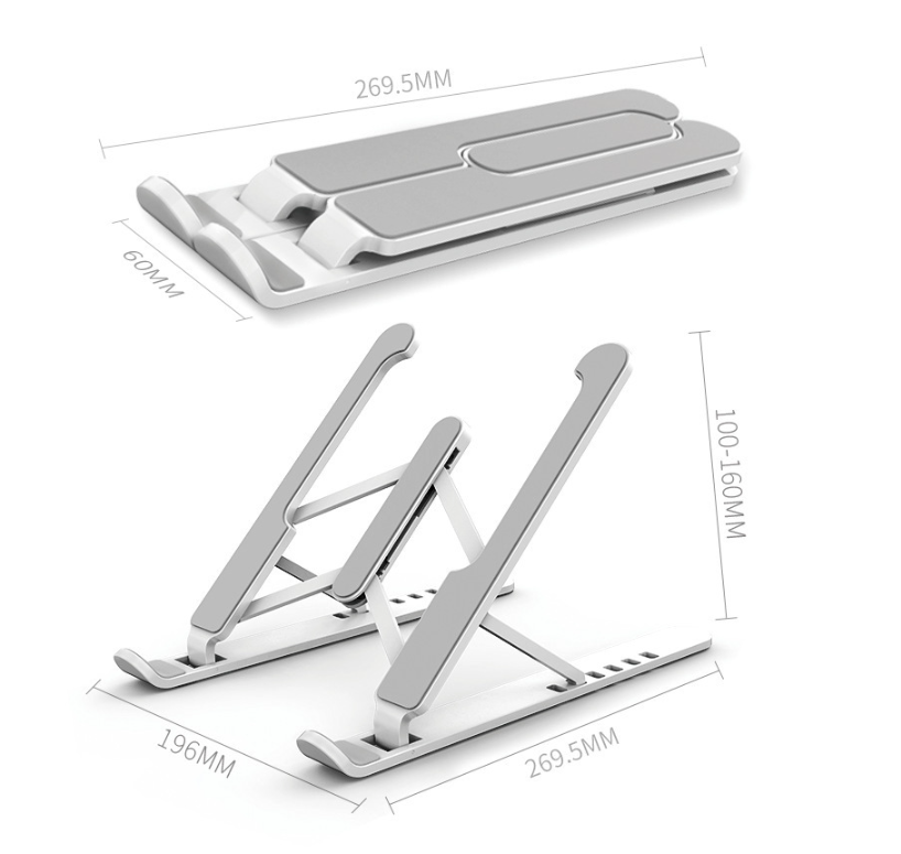 Universal Laptop Stand Adjustable Notebook Holder for Macbook Non-slip Foldable Cooling Base Bracket for Laptop/Tablet/phone - V.I.P Digital Presence