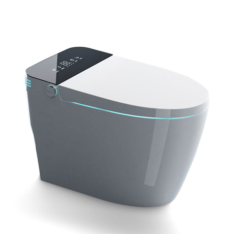 ST-GP-01 Smart Toilet with Heating, Portable Toilet with Automatic Opening and Closing, 1.28GPF Water Tank Free Toilet, White - V.I.P Digital Presence