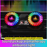 Car aromatherapy air outlet atmosphere light Car sound pickup light Car perfume voice-controlled rhythm light - V.I.P Digital Presence